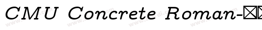 CMU Concrete Roman字体转换